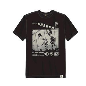 Filson x Seattle Kraken Fan Club Hockey T-Shirt Size Large RARE
